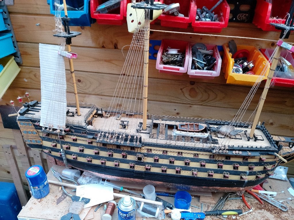 af te werken HMS Victory, Ophalen, Gebruikt