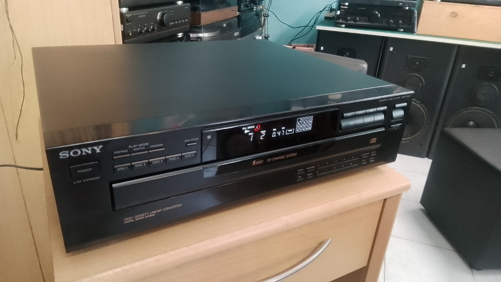 Prachtige cd speler Sony 5 lader volledig na gezien koopje, Ophalen, Sony