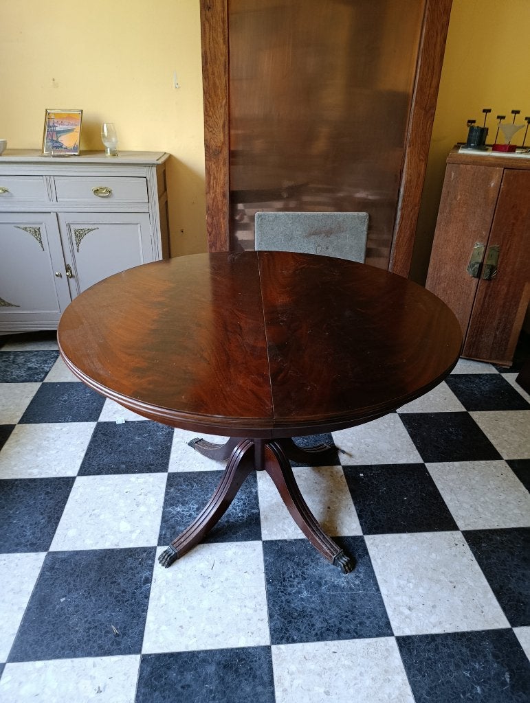 Table de salle à manger ronde extensible, Maison & Meubles, Tables | Tables à manger, Utilisé, Ovale, Enlèvement