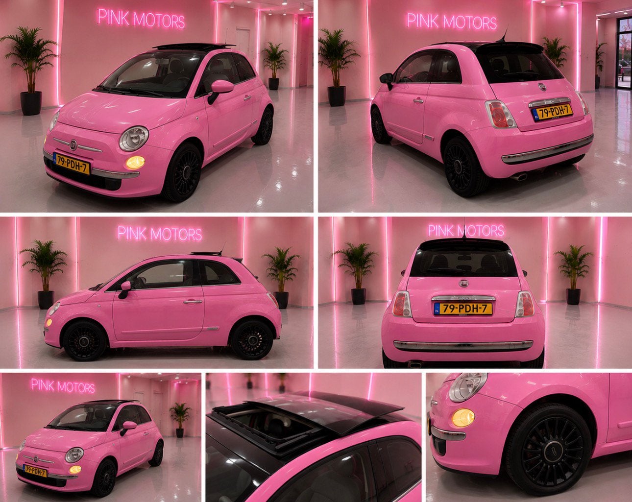 Fiat 500 Rose 1.2 AUT 51KW 2011, Achat, Carnet d'entretien, Autres couleurs, Noir