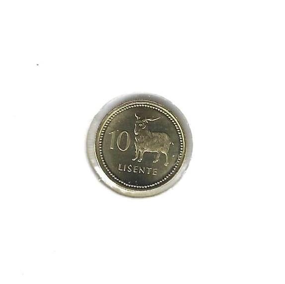 Lesotho, 10 Lisente 1998., Postzegels en Munten, Munten | Afrika, Ophalen of Verzenden, Overige landen, Losse munt