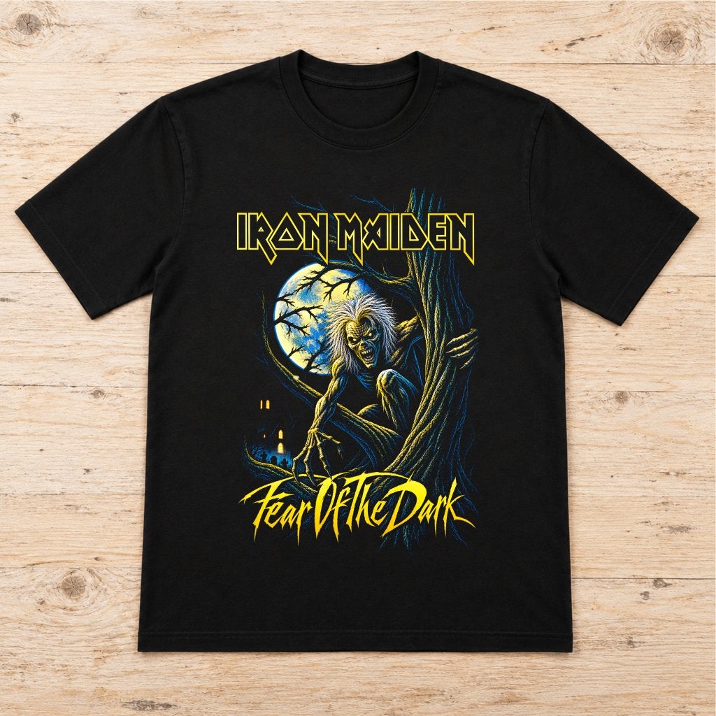 Iron Maiden „Fear Of The Dark” T-shirt - Heren/Dames - Nieuw, Verzenden, Nieuw, Overige maten, GILDAN