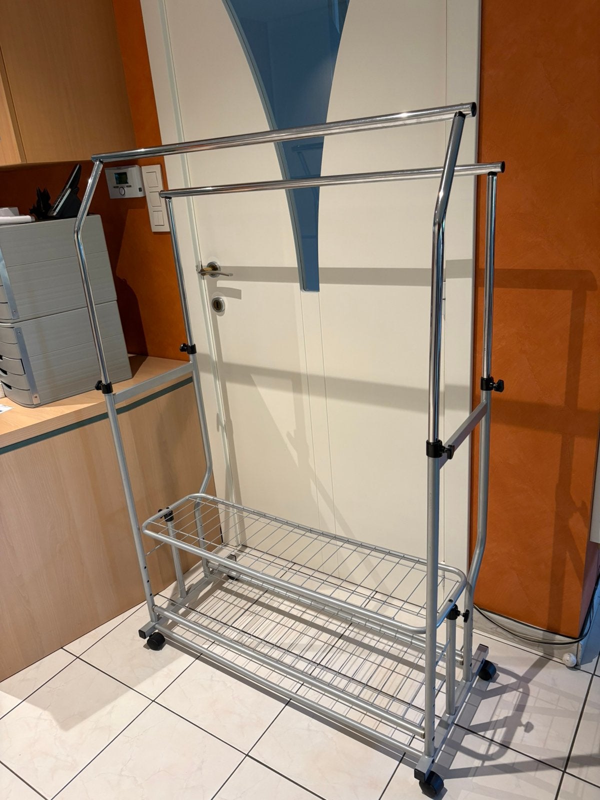 Mooi kledingrek /100x35 voet 42cm, hoogte regelbaar, Ophalen, Zo goed als nieuw