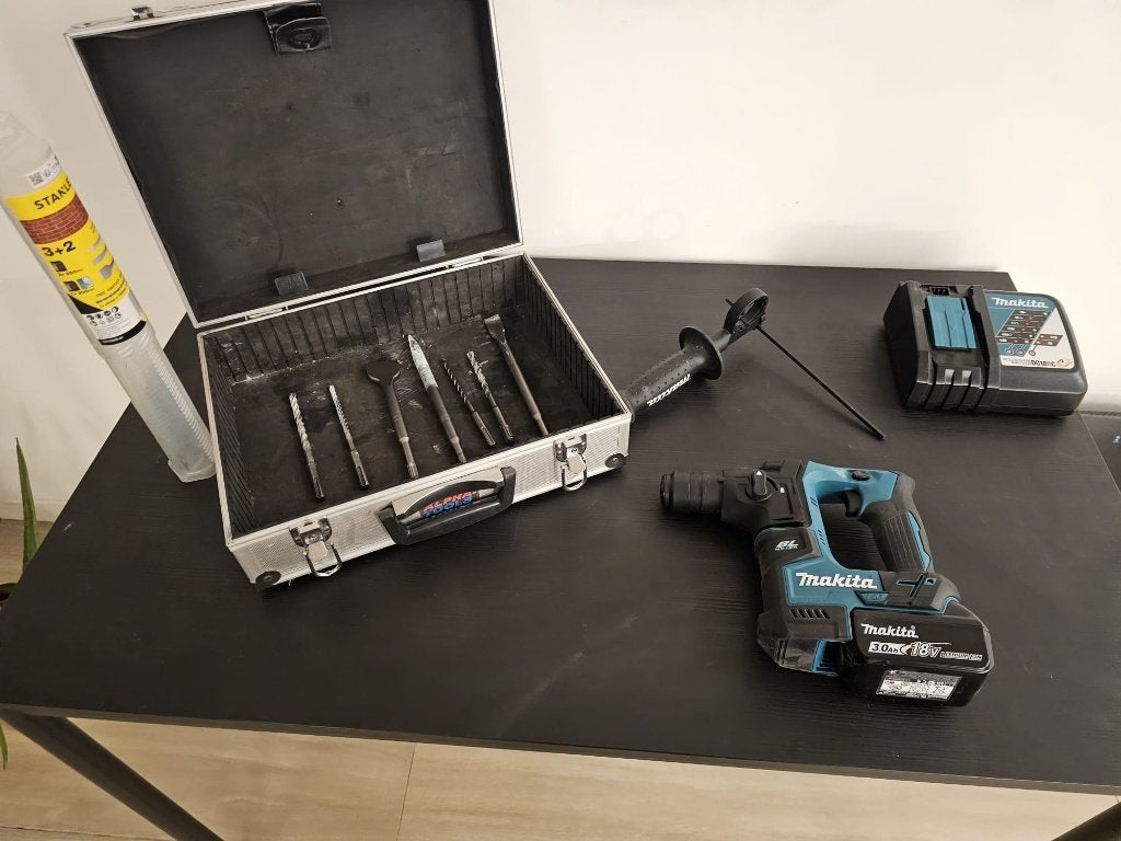 Marteau perforateur Makita DHR171 18V avec batterie, Bricolage & Construction, Enlèvement ou Envoi, Comme neuf, Perceuse, Vitesse variable