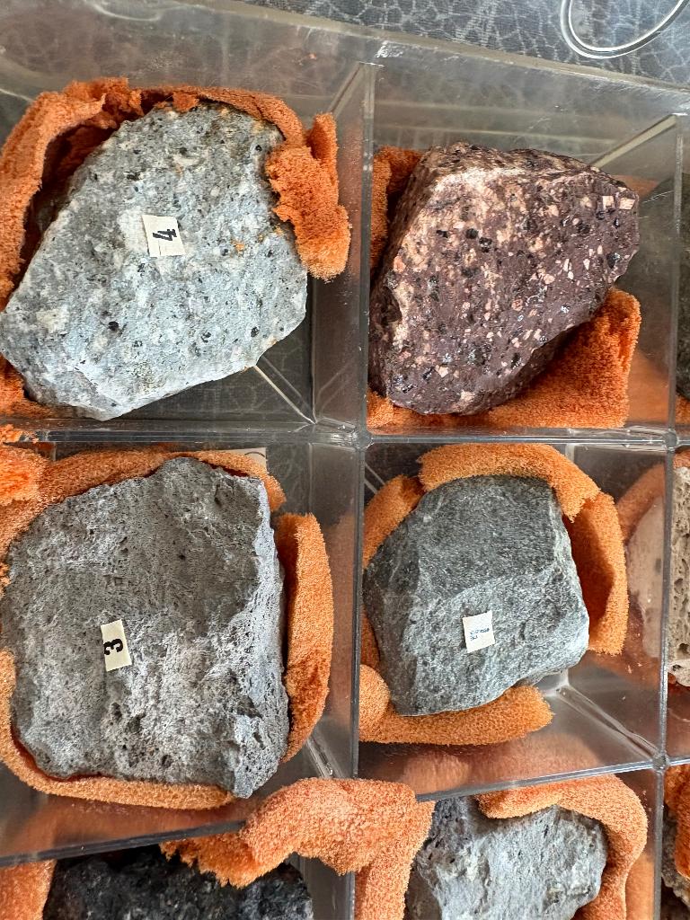 Collectie gesteenten incl. Opbergdoos., Verzamelen, Mineralen en Fossielen, Ophalen, Overige typen