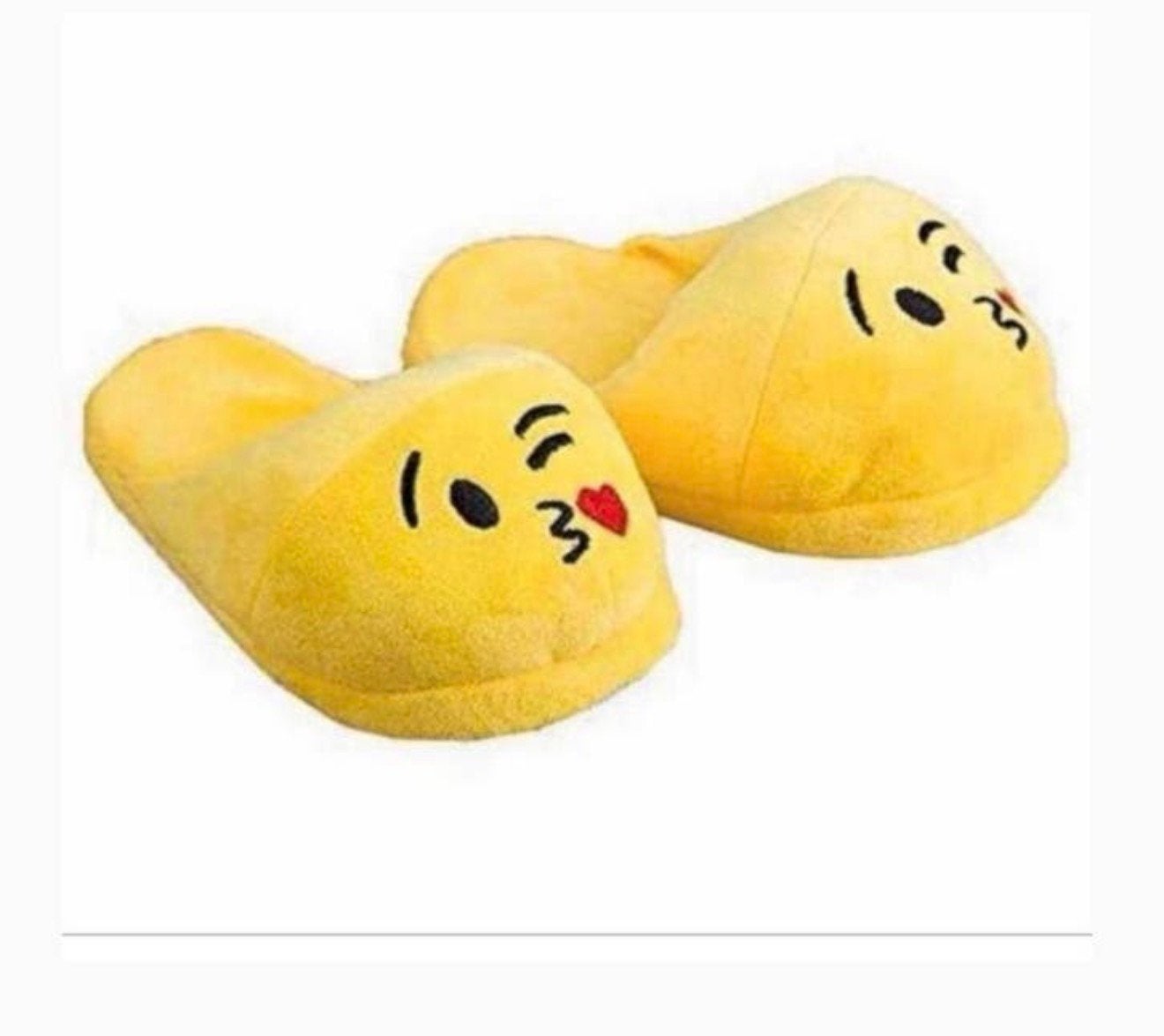 Pantoufles chaussons Smiley Emoji taille M 38-39-40-41 neufs, Enlèvement ou Envoi, Neuf, Jaune, Pantoufles