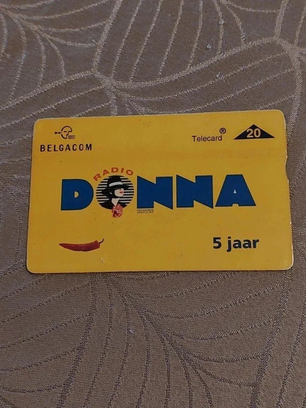 Telefoonkaart/Belgacom/5 jaar Radio Donna, Collections, Enlèvement ou Envoi