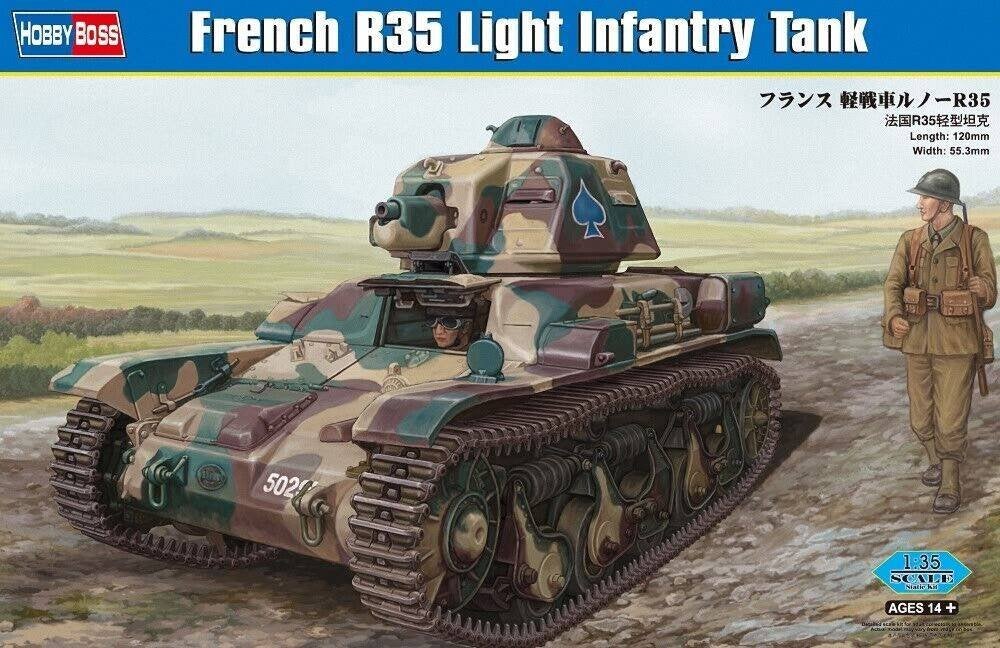 HOBBY BOSS 83806 FRENCH R35 LIGHT INFANTRY TANK échelle 1/35, Overige merken, Tank, 1:32 tot 1:50, Nieuw