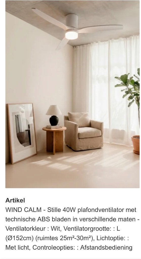 Plafondventilatorlamp, Ophalen, Ventilator met afstandsbediening, Nieuw, Plafondventilator