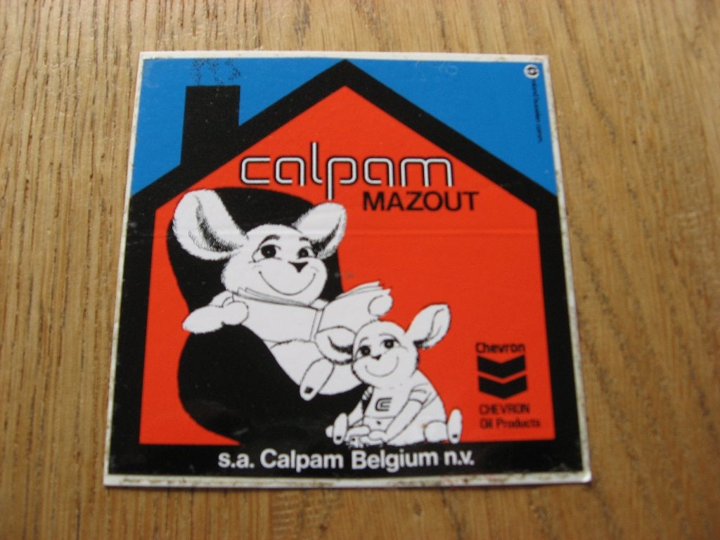 Sticker Calpam Marout Chevron 8 x 8 cm, Enlèvement ou Envoi, Neuf, Société ou Association
