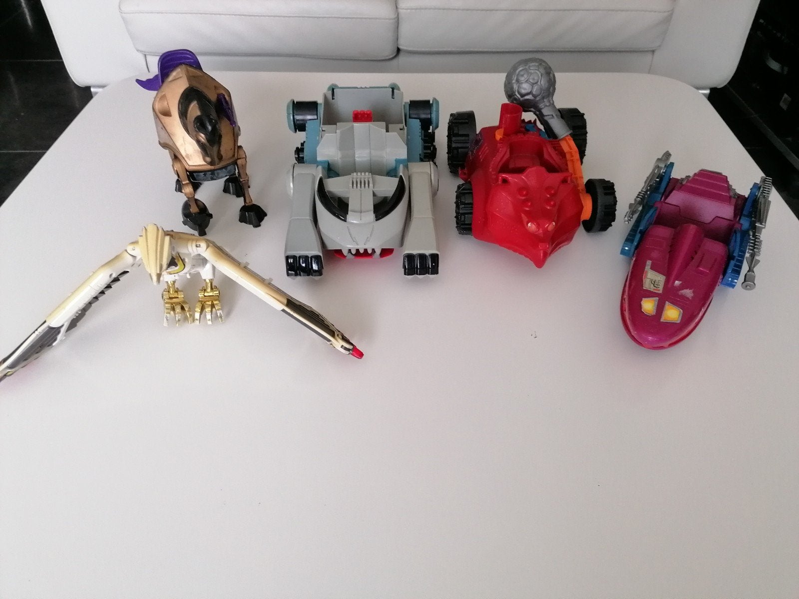 lot voertuigen Motu, Thundercats en power rangers, Ophalen