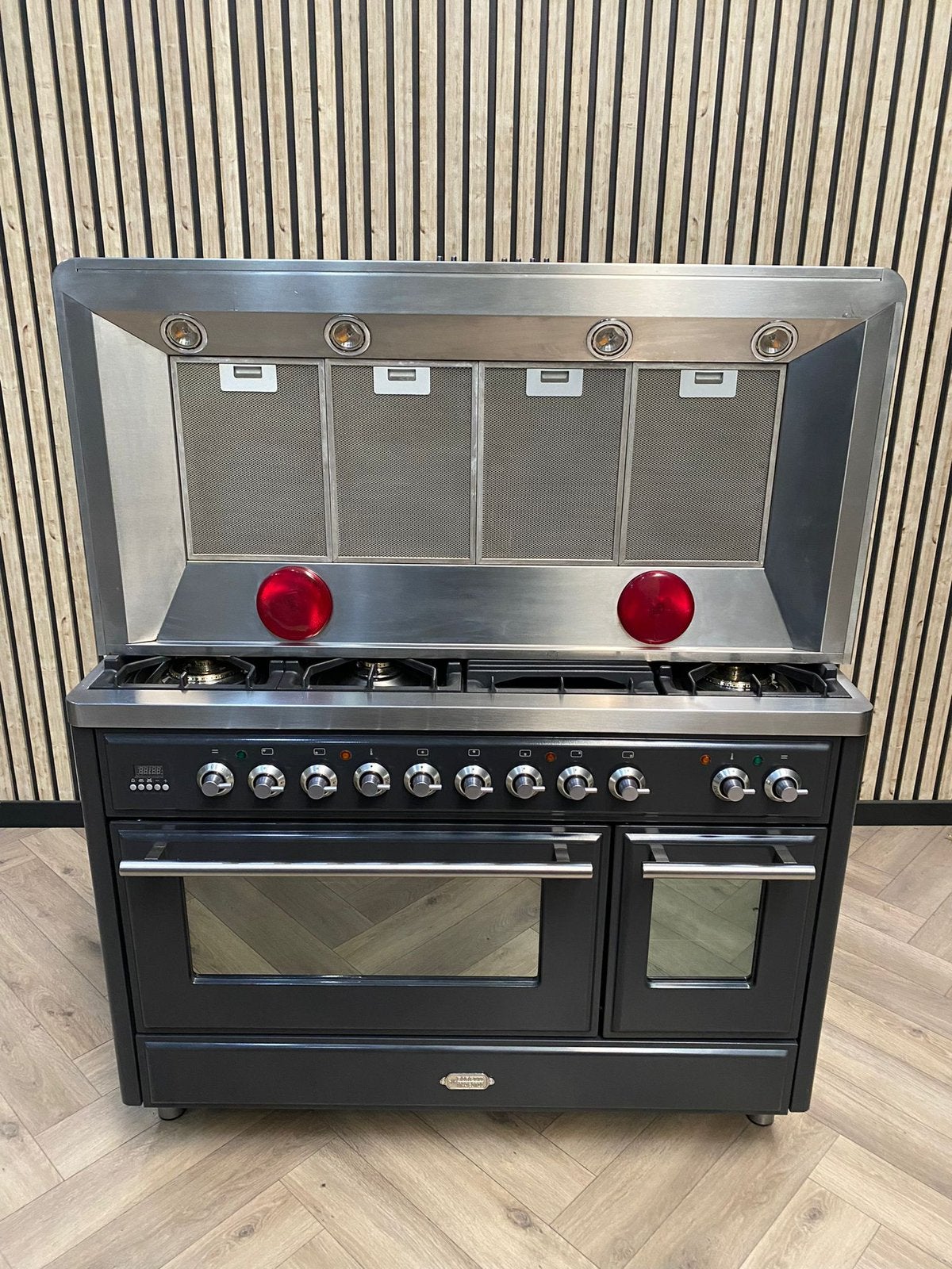 Luxe Fornuis Boretti Gas 120cm + Afzuigkap + Mtifunctioneel, Enlèvement ou Envoi