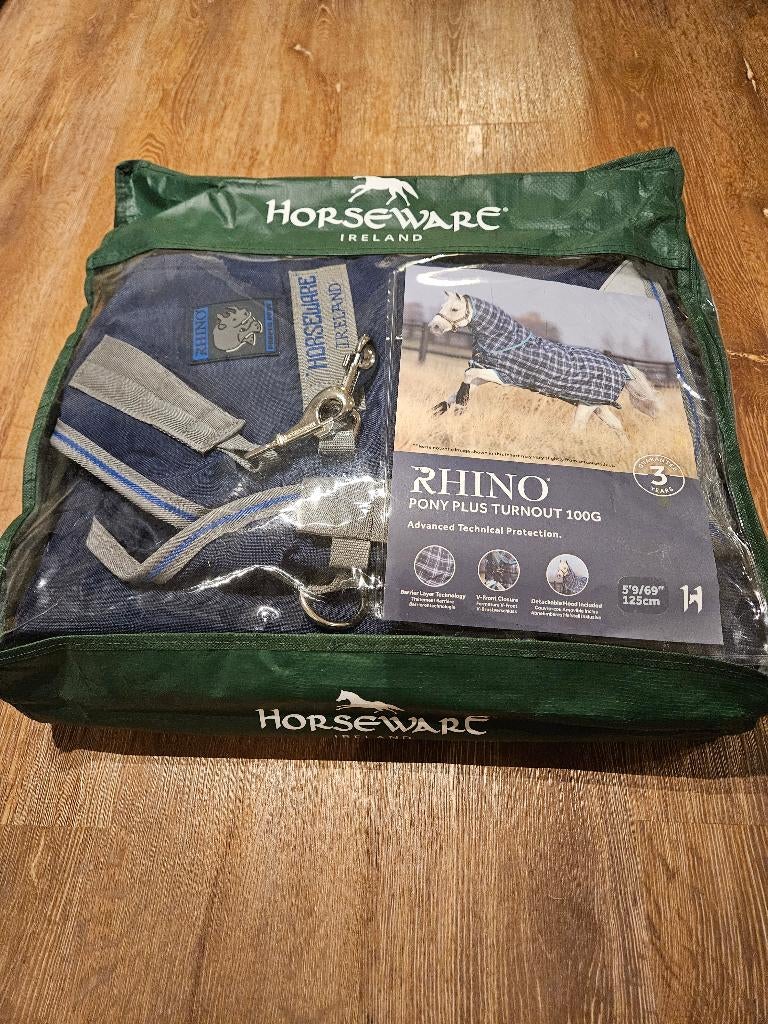Horseware rhino pony plus 100g, Animaux & Accessoires, Chevaux & Poneys | Couvertures & Couvre-reins, Comme neuf, Couverture, Enlèvement