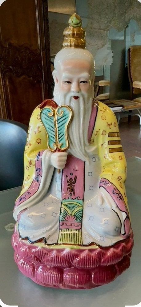 Vintagebeeld Shou Xing in porselein, Antiek en Kunst, Ophalen