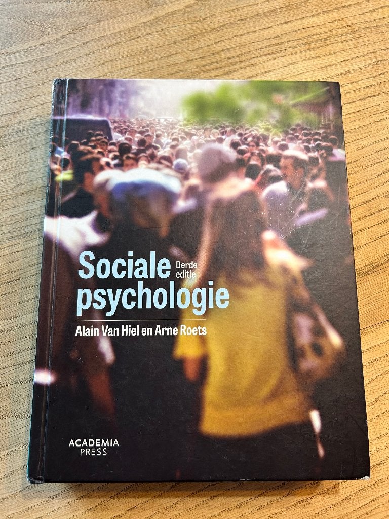 Sociale psychologie, Boeken, Ophalen of Verzenden, Zo goed als nieuw, Overige niveaus, Alain Van Hiel; Arne Roets
