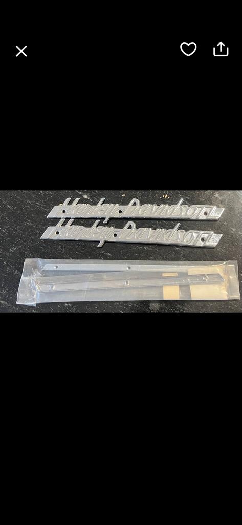 Harley davidson panhead tank emblemen, Verzenden, Nieuw