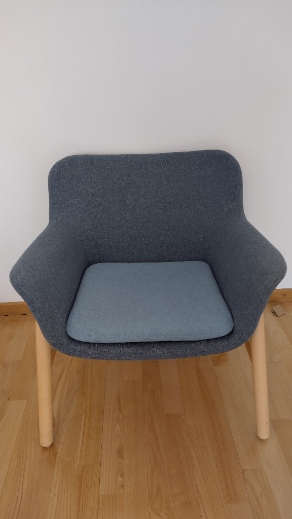 Fauteuils/chaises Ikea Vedbo, comme neufs, bleu, Maison & Meubles, Chaises, Comme neuf, Deux, Bleu, Enlèvement