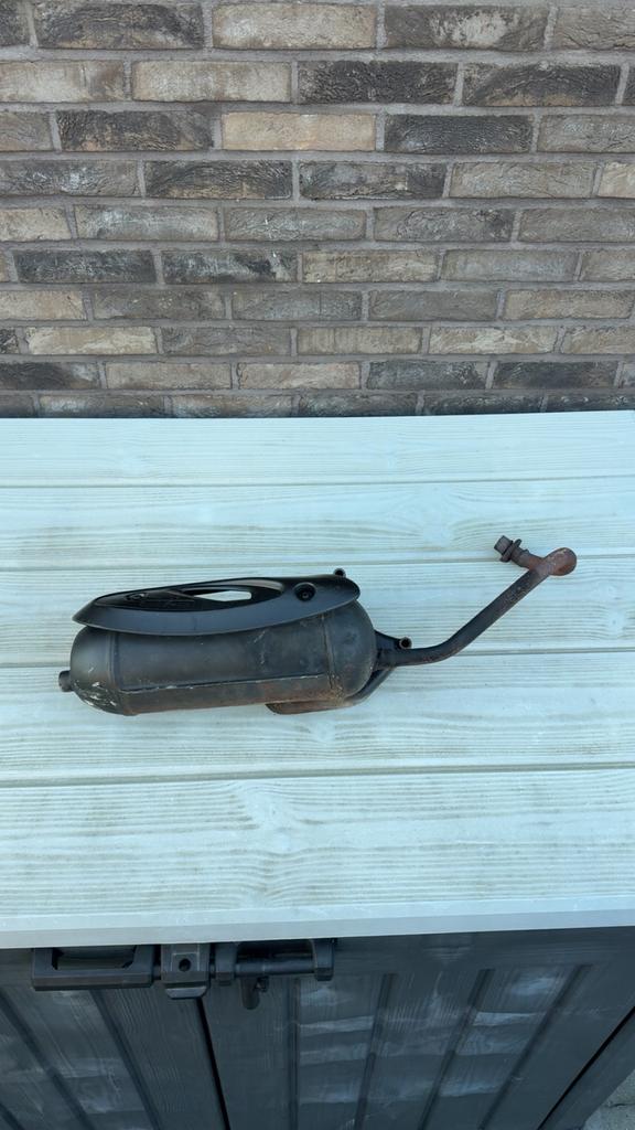 Standaard uitlaat piaggio zip, Fietsen en Brommers, Brommeronderdelen | Algemeen, Ophalen, Gebruikt, Uitlaat