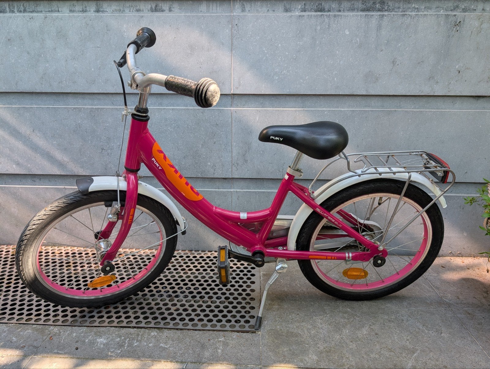 kinderfiets Puky 18inch roze en oranje, Ophalen