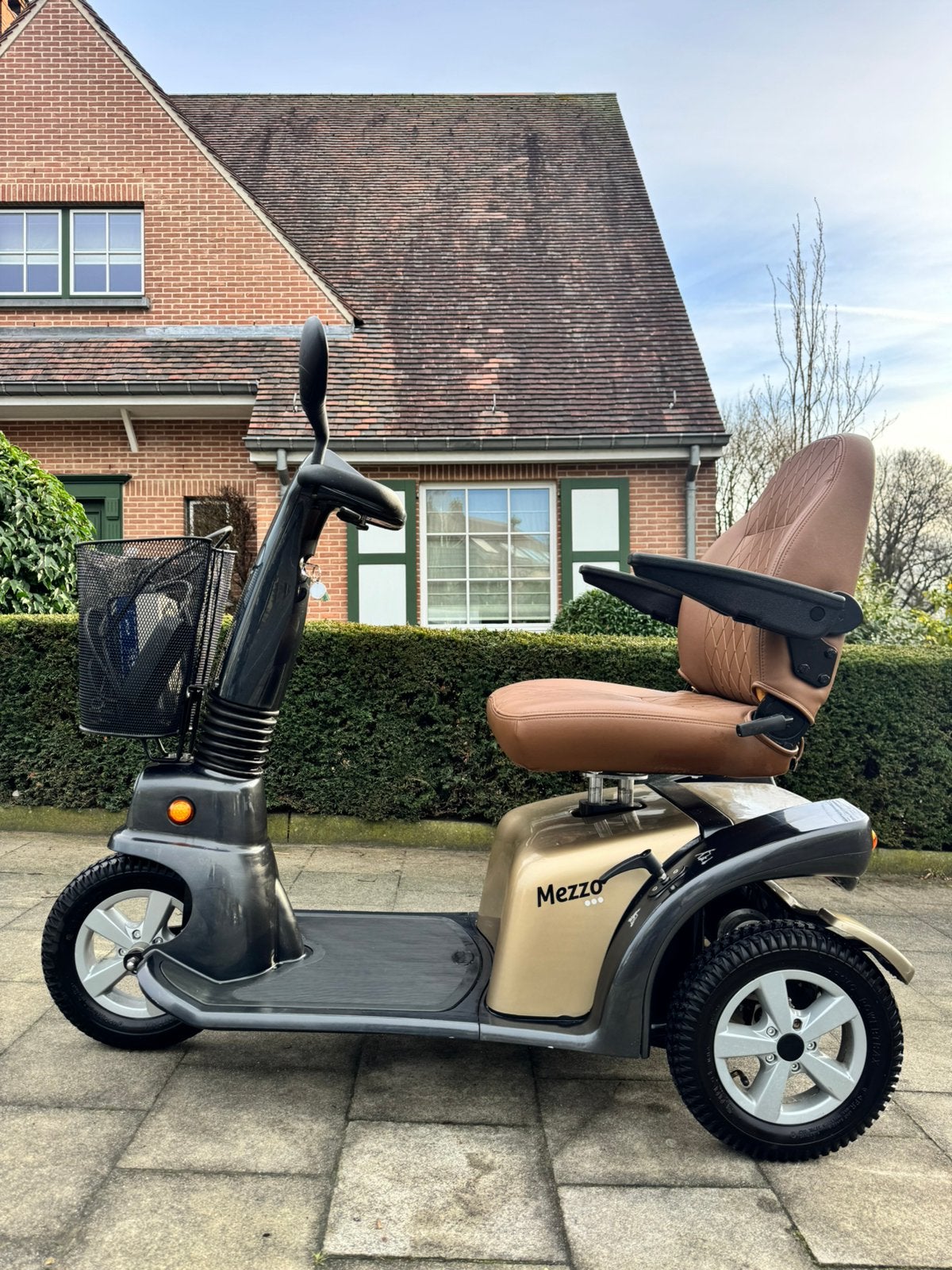 Scootmobiel L & M Mezzo Elegance Voiturette électrique PMR, Enlèvement ou Envoi, Pliant, Comme neuf, Fauteuil roulant électrique