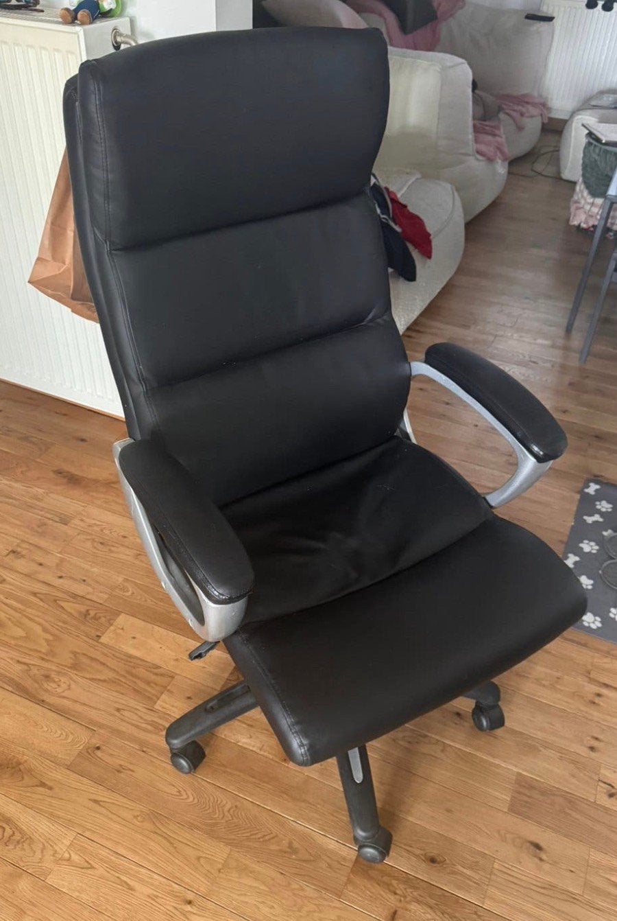 Fauteuil de Bureau de Direction Ergonomique Noir, Maison & Meubles, Enlèvement, Ergonomique, Comme neuf, Noir
