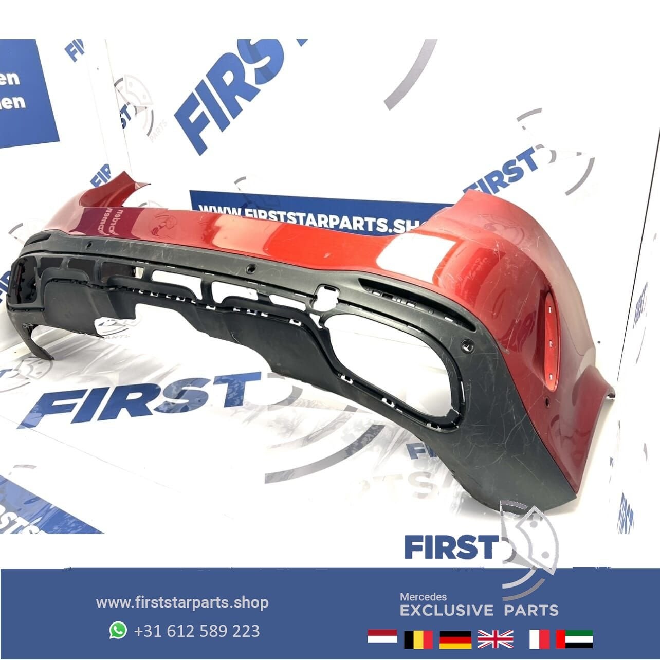 W167 GLE AMG ACHTERBUMPER WIT GRIJS ZWART ROOD BUMPER GLE43, Gebruikt, -, Ophalen of Verzenden, Achter