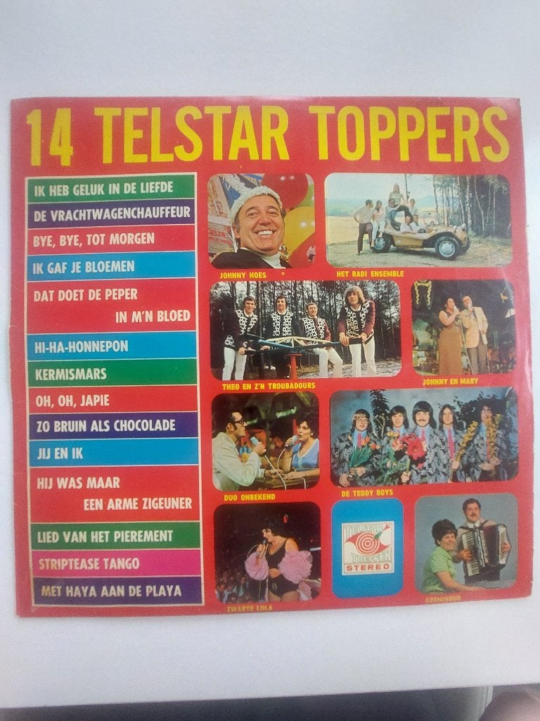14 Telstar Toppers, Cd's en Dvd's, Vinyl | Nederlandstalig, Inclusief binnenhoes, Ophalen of Verzenden, LP