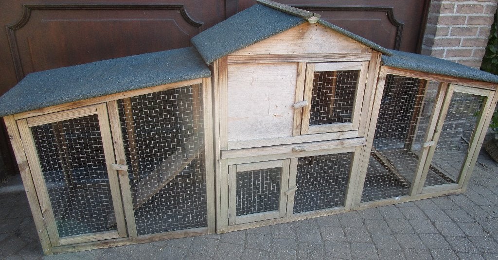 kippenvilla met voederbak, Enlèvement, Utilisé, Poulailler