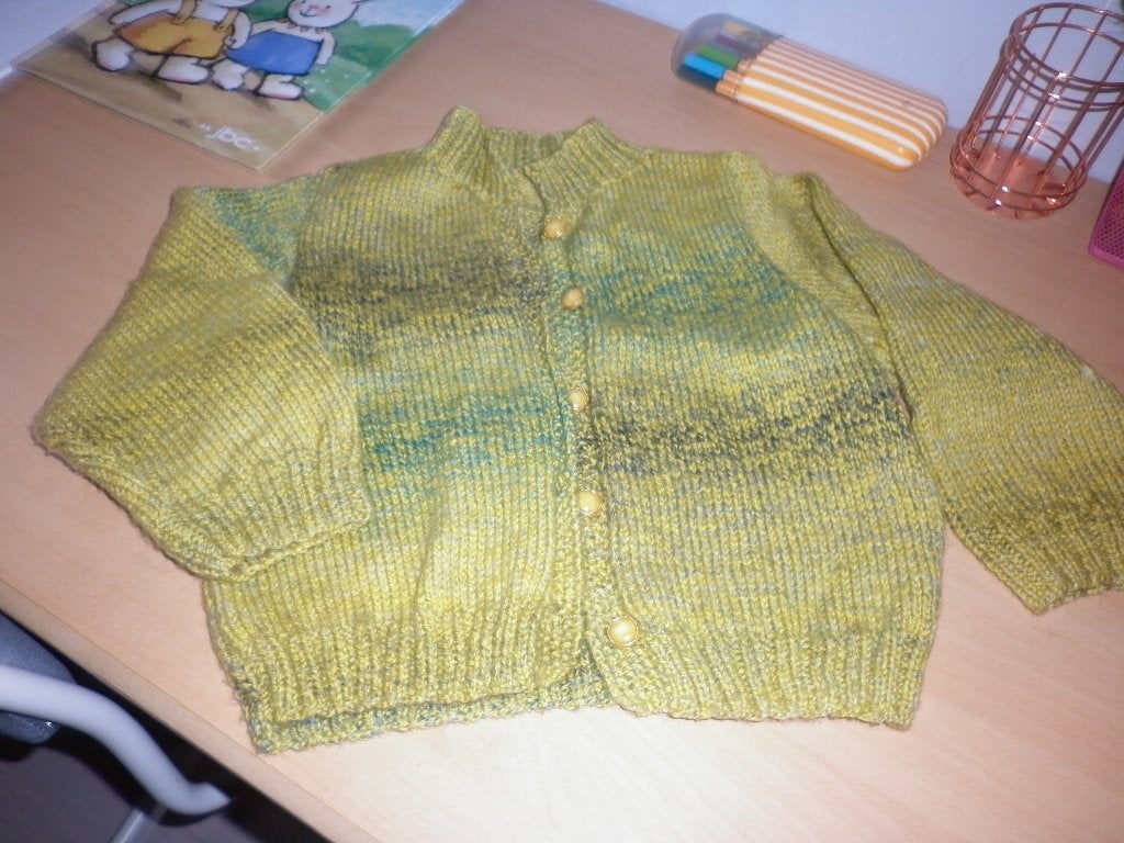 gilet vert, Kinderen en Baby's, Kinderkleding | Maat 104, Ophalen of Verzenden, Zo goed als nieuw