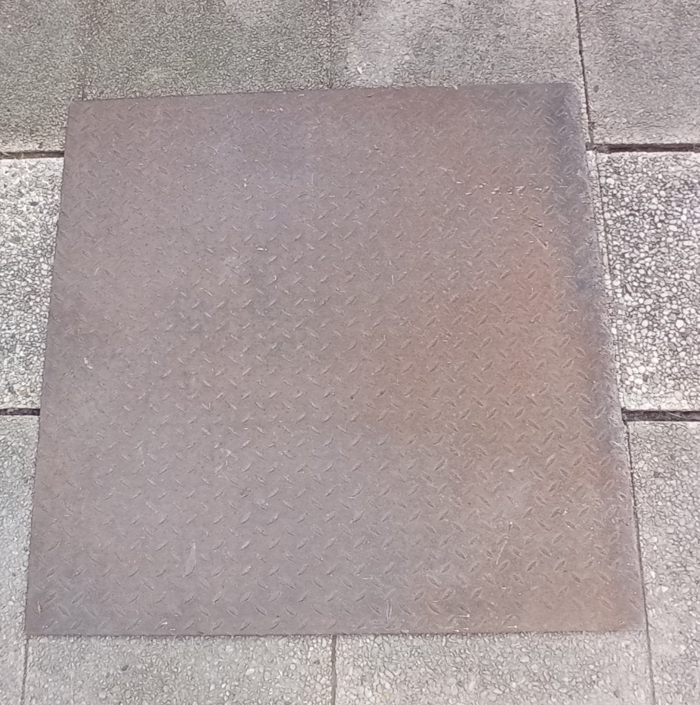 Plaque en métal renforcé 1 m x 1 m, Bricolage & Construction, Enlèvement, Comme neuf, Fer