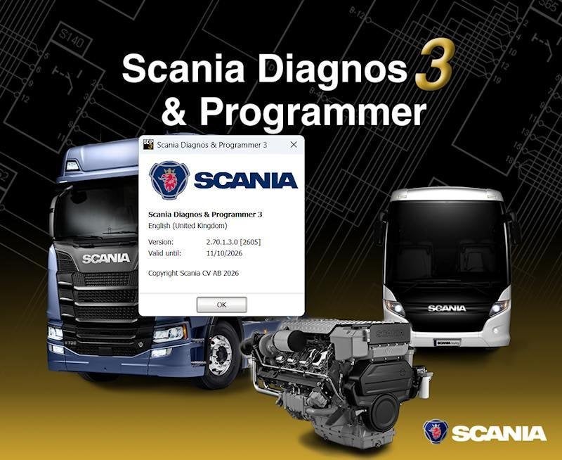 Scania SDP3 V2.70.1.3 TRUCKS & MARINE geleverd op een USB, Envoi