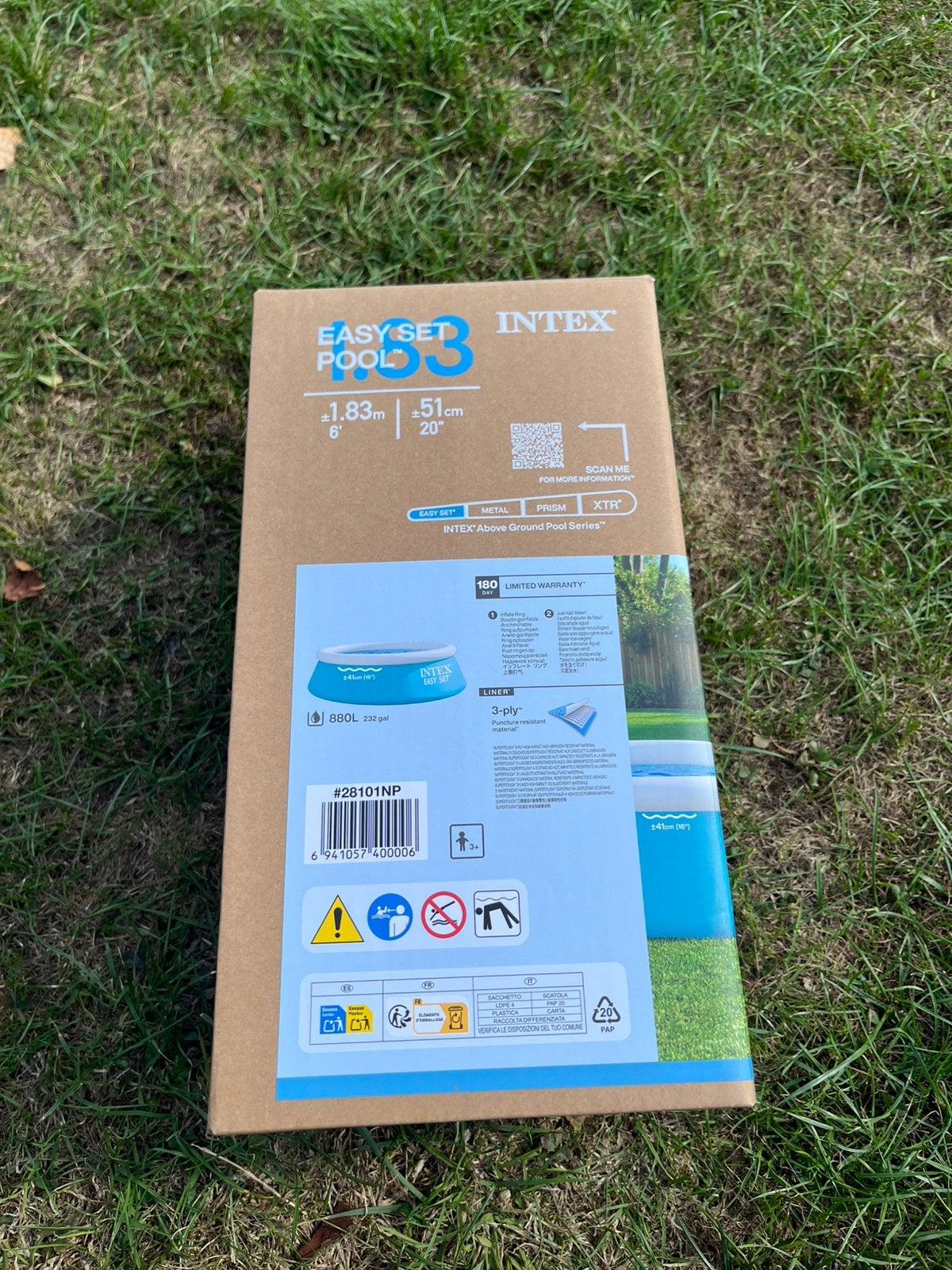 Intex zwembad, Tuin en Terras, Ophalen, Minder dan 80 cm, Rond, Nieuw