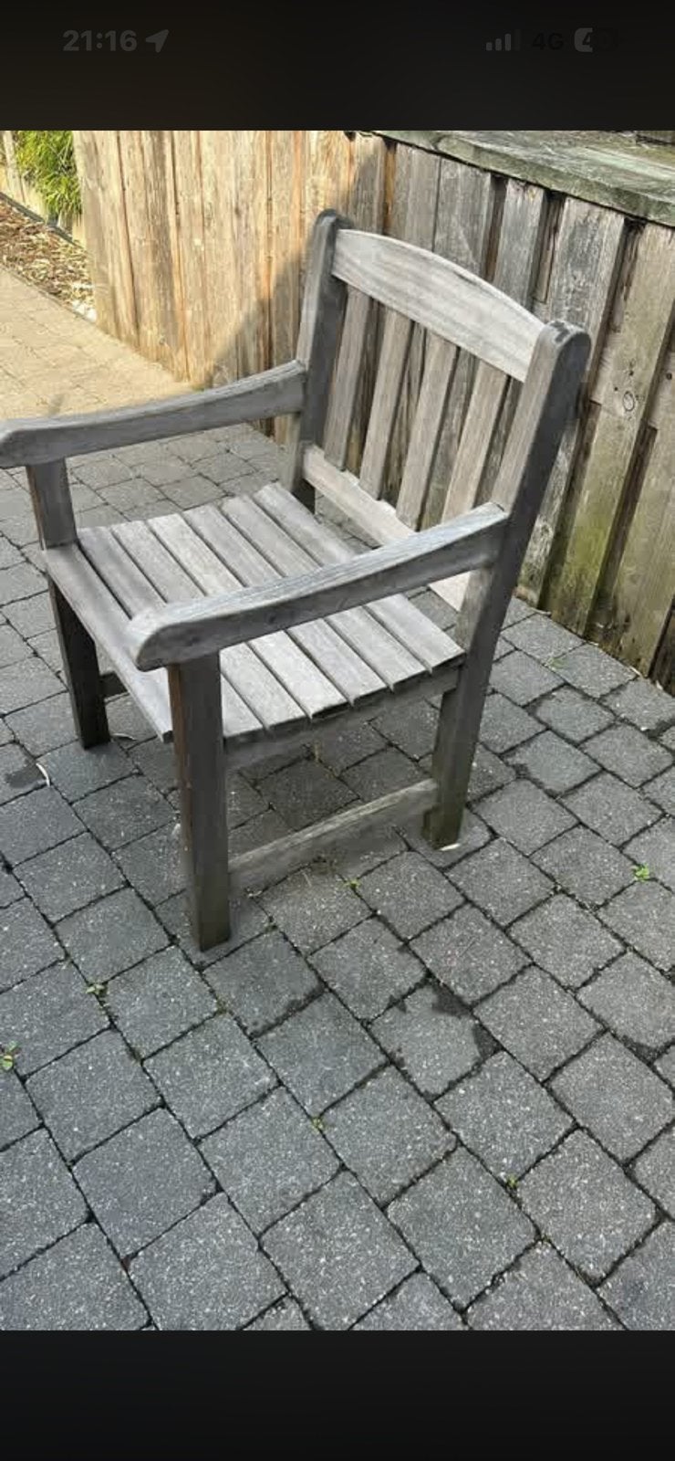 8 tuinstoelen , in zeer degelijke staat, Jardin & Terrasse, Chaises de jardin, Enlèvement, Utilisé, Bois