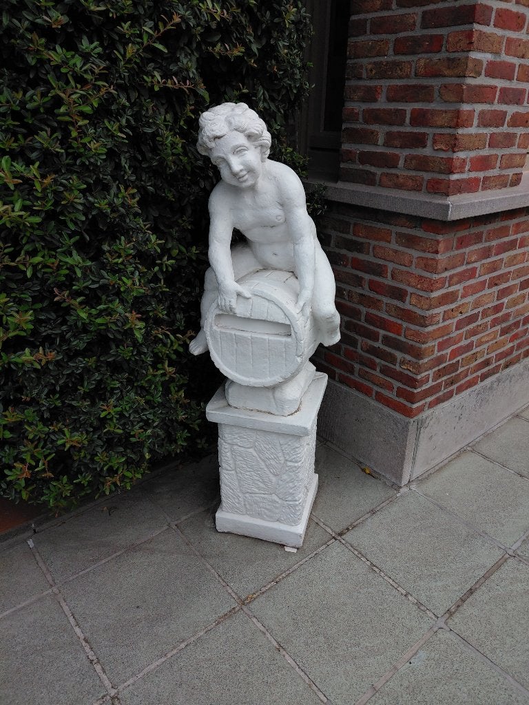 STENEN BEELD, Tuin en Terras, Ophalen, Zo goed als nieuw, Beton, Mensenbeeld