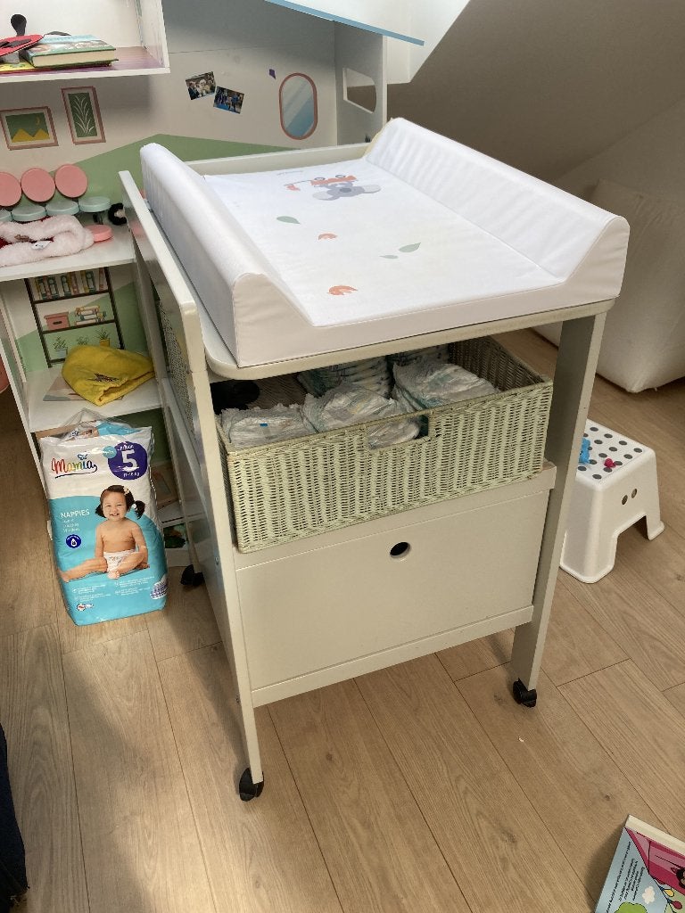Sterke verzorgingstafel baby Pericles, Kinderen en Baby's, Gebruikt, Aankleedkussen, Standaard, Ophalen