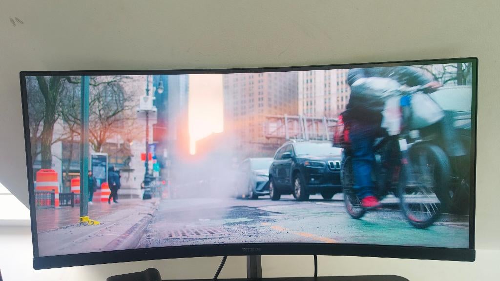 philips evnia curved gaming monitor 34m1c5500va 00, Gaming, Philips, Enlèvement, Utilisé