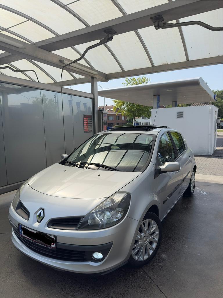 Renault Clio 3 (2007) 1.4 16v | FULL OPTION Onderhoudsboekje, Auto's, Voorwielaandrijving, 4 deurs, Zwart, Leder en Stof