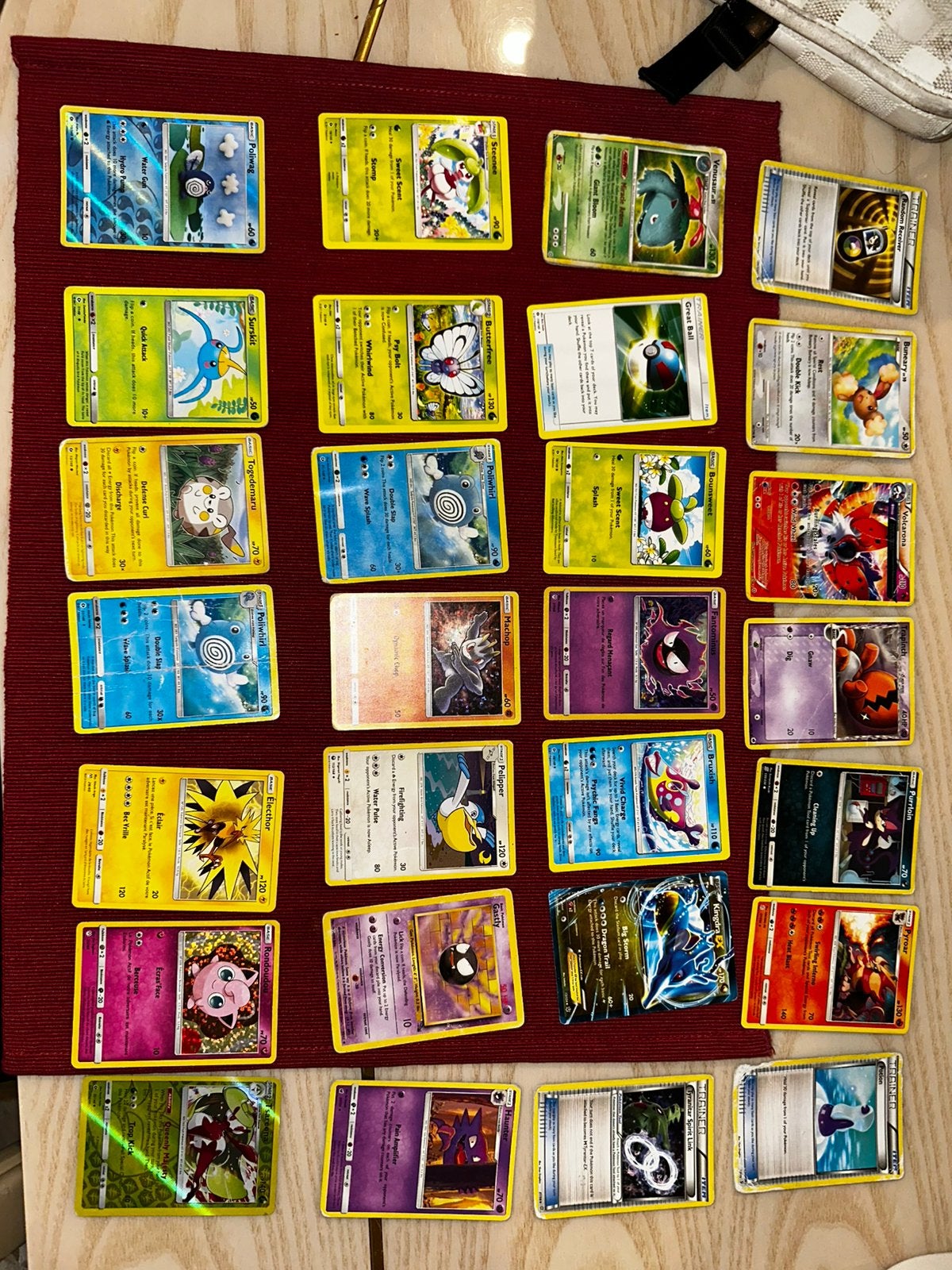 Pokémon kaarten holo / reverse holo / EX verschillende sets, Ophalen, Gebruikt, Meerdere kaarten