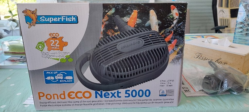 Nieuwe SuperFish PondECO Next 5000 + RC, Jardin & Terrasse, Accessoires pour étangs, Neuf, Filtre de bassin, Enlèvement