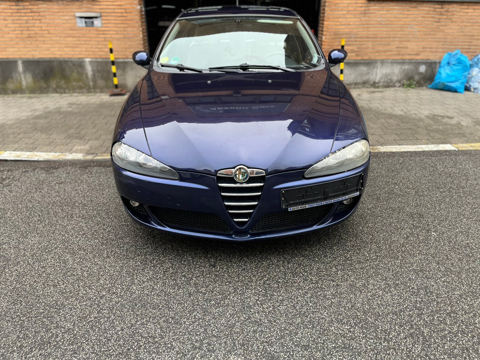 Alfa Romeo 147, Auto's, Voorwielaandrijving, Beige, Blauw, Leder