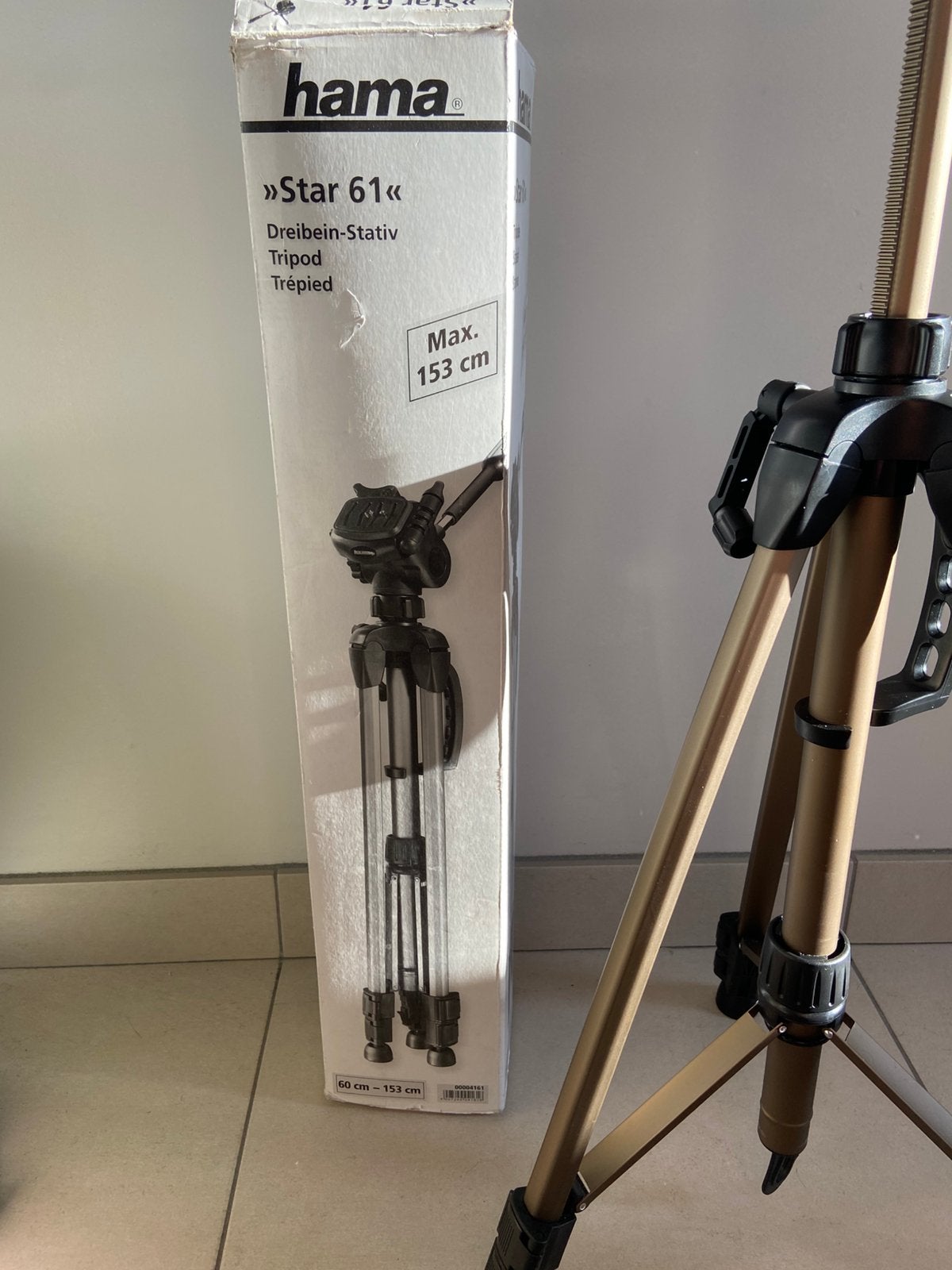 Camera statief hama, Verzenden, Gebruikt, 150 tot 175 cm, Driepoot