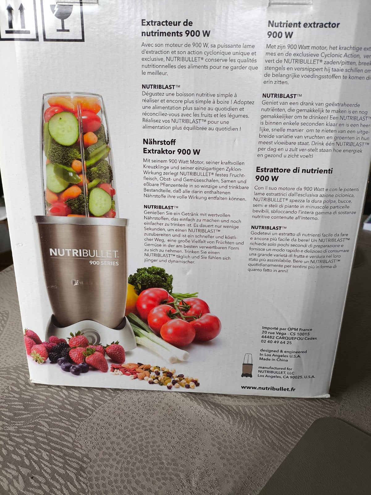 Nutribullet 900 series., Enlèvement, Électrique