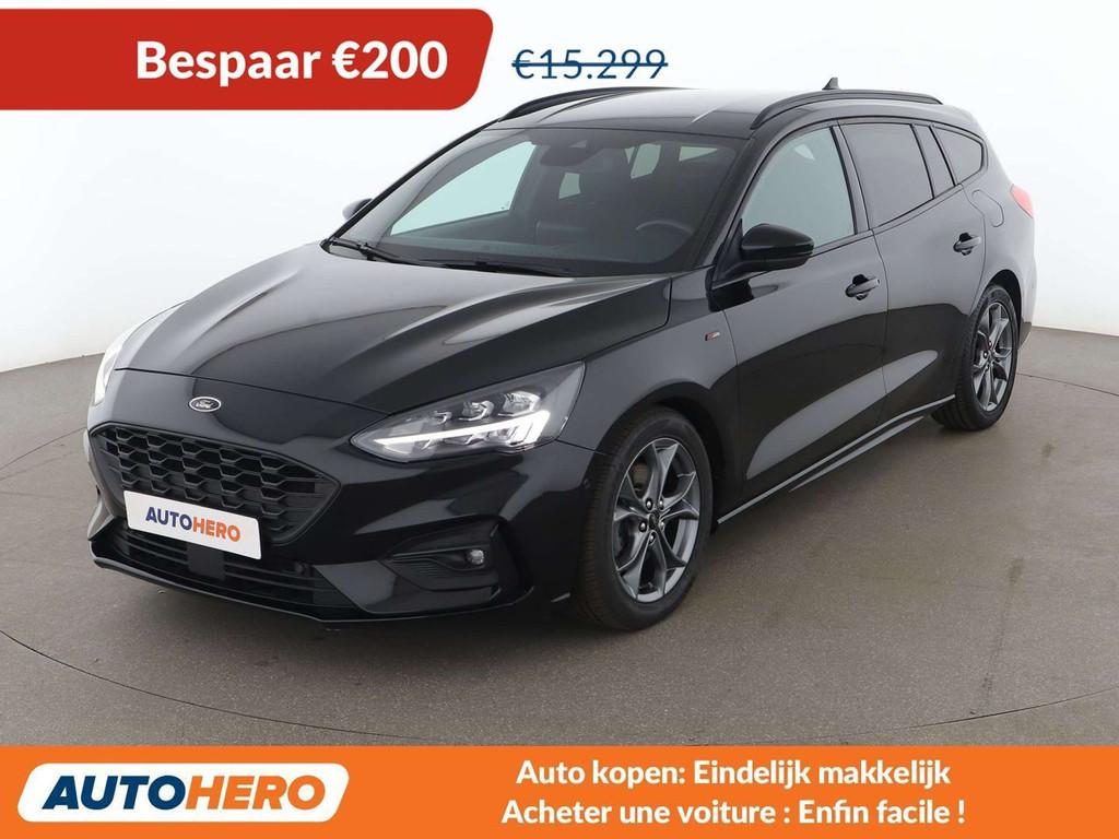 Ford Focus 2.0 TDCi EcoBlue ST-Line (bj 2019), Auto's, Stof, Gebruikt, Zwart, 5 deurs