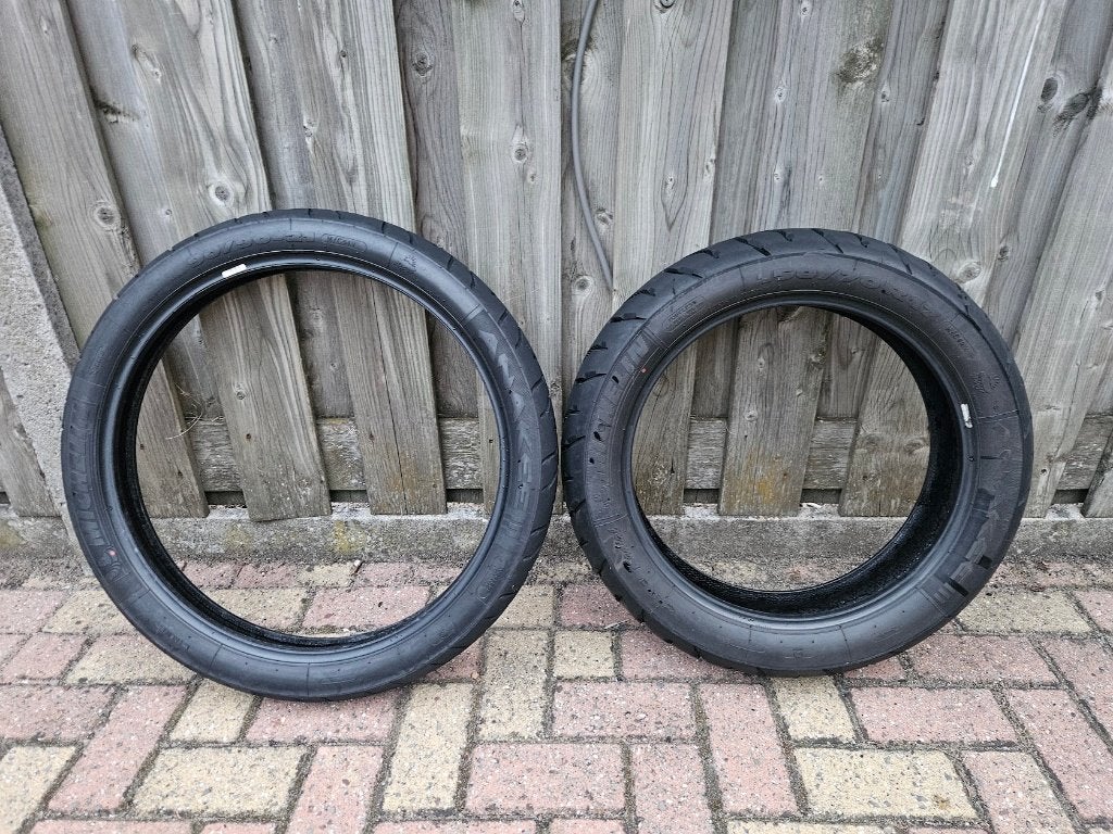 Michelin Anakee 3 150/70R17 & 90/90-21, Ophalen of Verzenden, Gebruikt