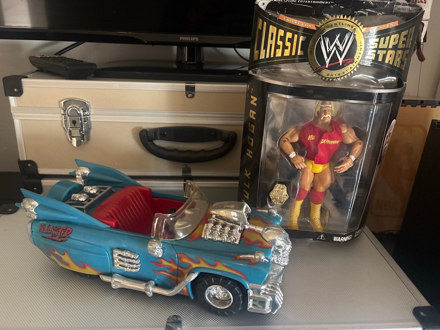 Hulk Hogan WWE figure en auto ., Ophalen of Verzenden, Gebruikt