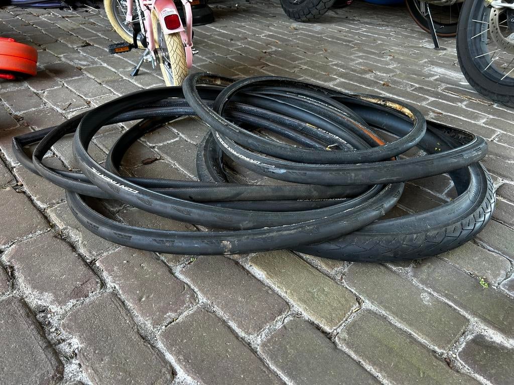 Fietsbanden gratis, Fietsen en Brommers, Fietsonderdelen, Ophalen, Gebruikt, Band