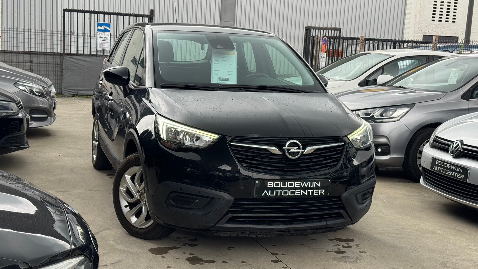 Opel Crossland X Benzine 86.xxxkm Topstaat 2021 Garantie, Voorwielaandrijving, Stof, Zwart, Start-stop-systeem