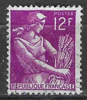Francia 1957/1959 - Yvert 1116 - Type Moissonneuse (ST), Envoi, Affranchi