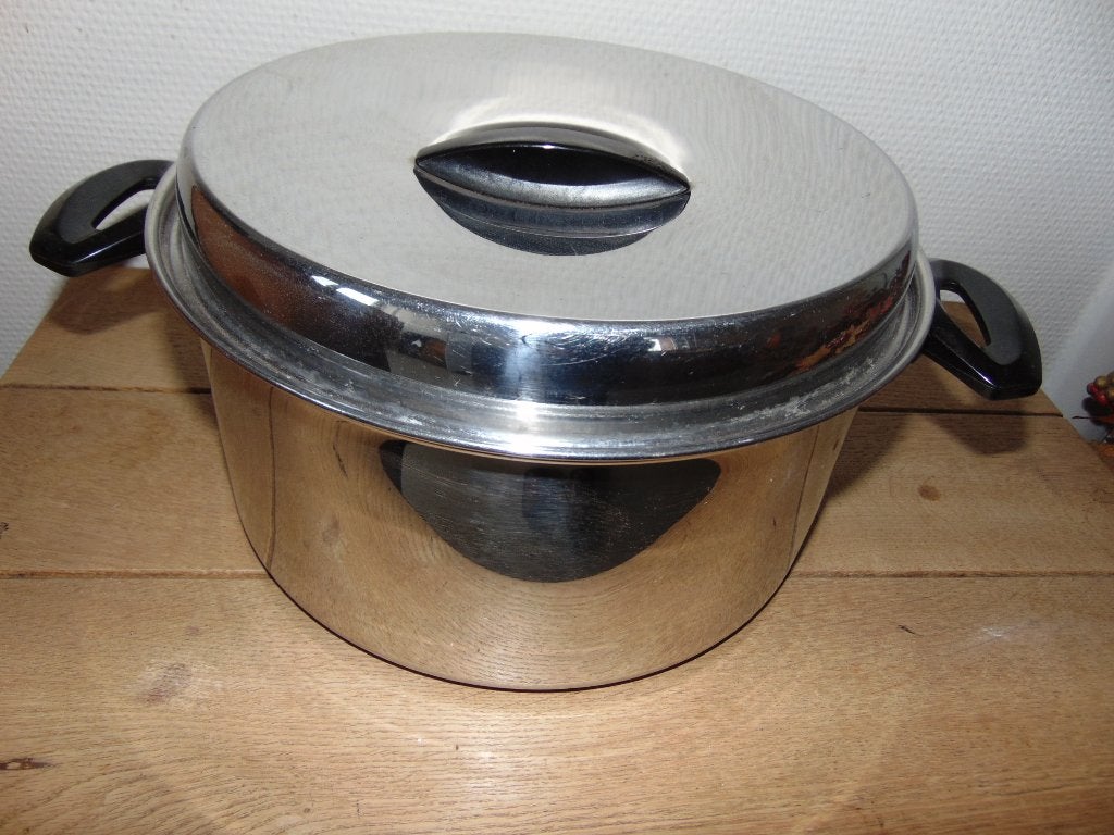 Kookpot inox 5 liter, Inox, Gebruikt, Ophalen of Verzenden, Kookpan