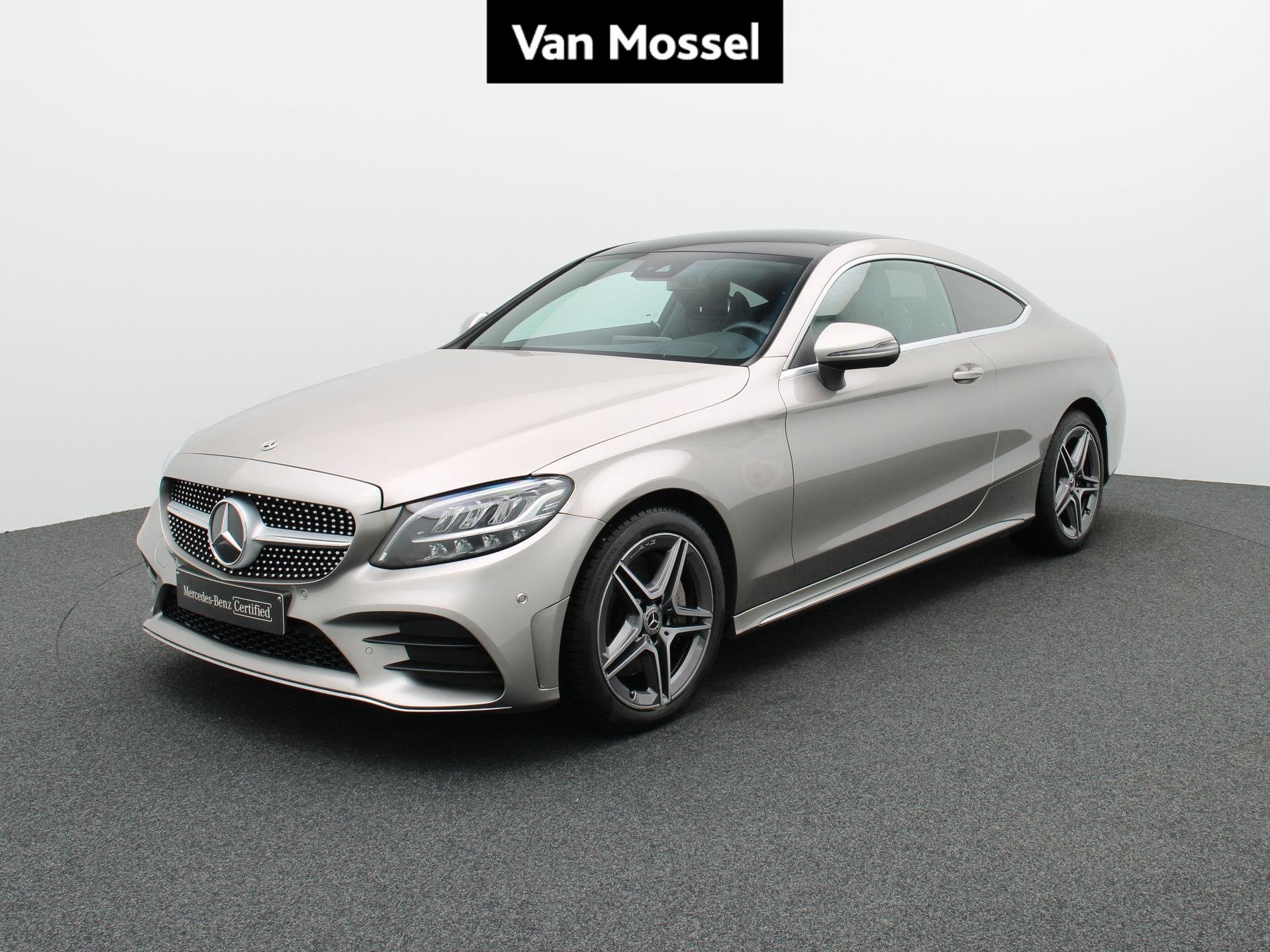 Mercedes-Benz C-Klasse 300 AMG LINE Coupé + 258 PK + PANO D, Autos, Argent ou Gris, 1800 kg, Euro 6, Entreprise